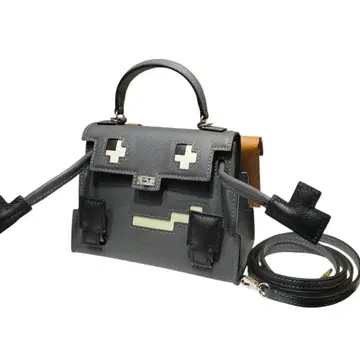 천연 가죽 하이퀄리티 켈리 인형 빅 룩 백