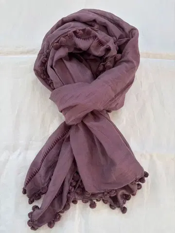 matta 마타 폼폼 포함 스톨 퍼플 플럼 그레이프