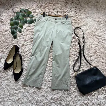 6347 쿠미교쿠 크롭 팬츠 [ 2 ] 라이트 그린/스트레치/7부 기장
