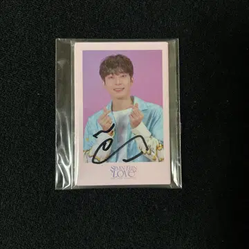 SEVENTEEN Love 캔뱃지 사인 원우