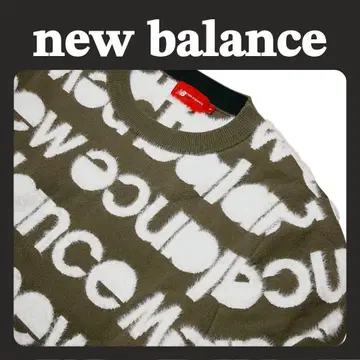 뉴발란스 스트레치 로고 스웨터 브라운 사이즈 1