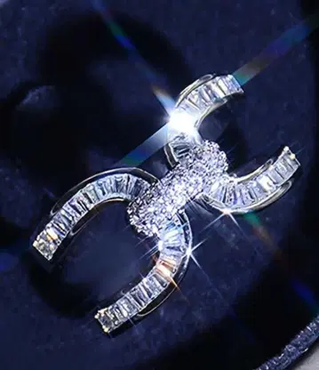 더블 C 모티브 반지