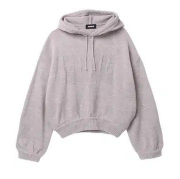 JIMWAG LOGO 후디 니트 오트밀