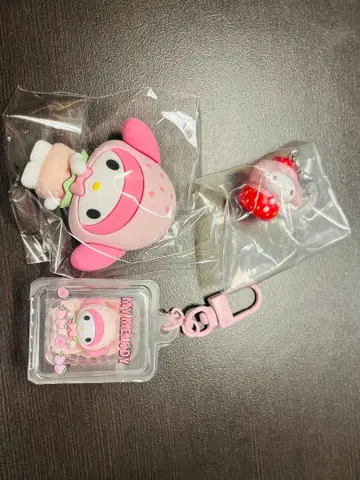 산리오 후르츠 디자인 키링&마그넷&메지루시 마이멜로디