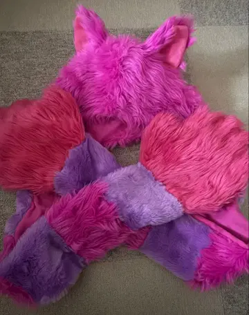 체셔 고양이 치샤 고양이 머플러 팬캡