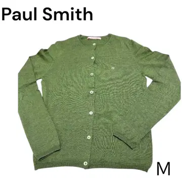 폴스미스 PS Paul Smith 가디건 M 그린 자수 로고
