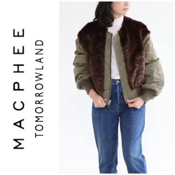 MACPHEE 퍼 봄버 자켓