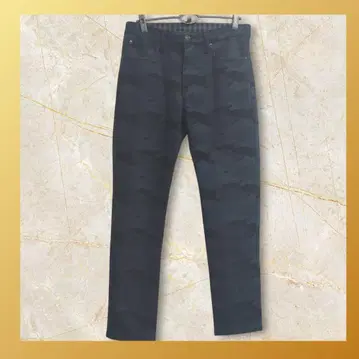 에드윈 골프 카모플라쥬 슬림핏 팬츠 속기모 보온 팬츠 일본제 LL