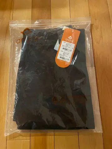 안다르 Airy Fin 속기모 와이드 팬츠 M 블랙