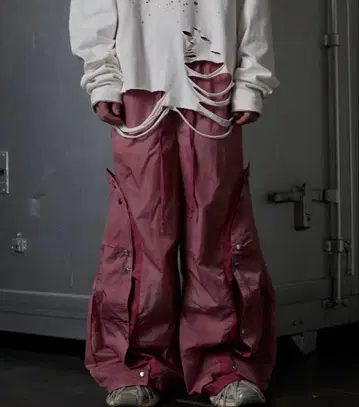 grancy 핑크 나일론 팬츠