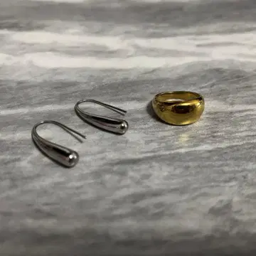 CENE 반지 & 귀걸이 세트