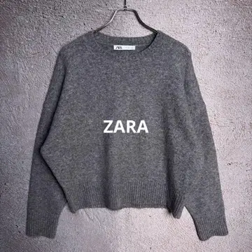 ZARA 자라 그레이 니트 스웨터 긴팔 루즈핏 S 사이즈