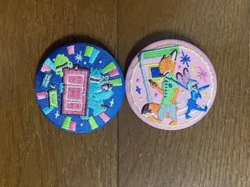 디즈니 자수 캔뱃지 2 [주토피아] [몬스터 주식회사]