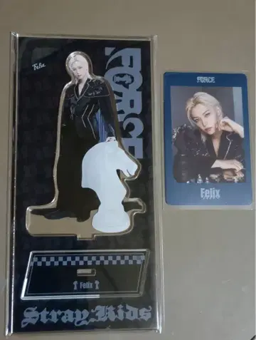 Stray Kids 필릭스 FORCE 아크릴 스탠드 포토 카드