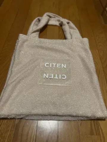 CITEN 글리터 토트백