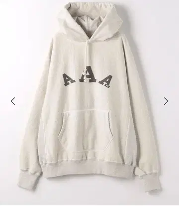 bowwow AA 로고 그레이 후드티