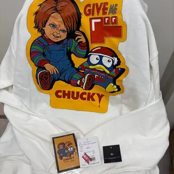 Chucky 콜라보 돈키 그래픽 T셔츠 화이트