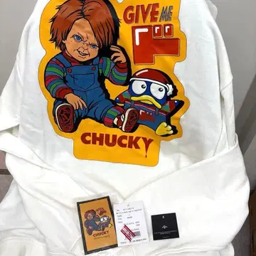 Chucky 콜라보 돈키 그래픽 T셔츠 화이트