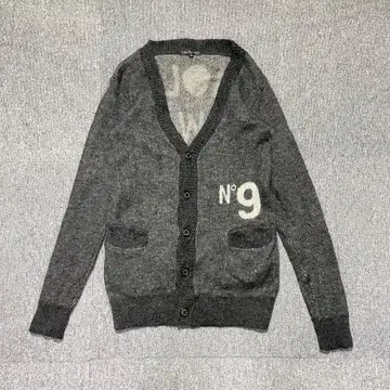 y2k 모헤어 양모 니트 가디건 모헤어라이크 다크 그레이