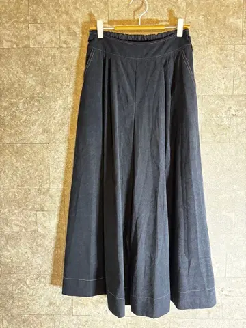 컨디션 최상 다크 네이비 가우초 팬츠 허리밴딩