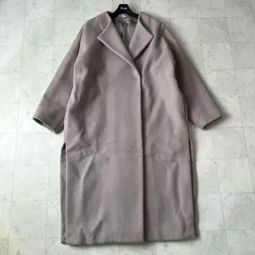 두지엠 클라세 노카라 비버 코트 그레이지 롱 코트