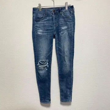 AMERICAN EAGLE 데미지 데님 제깅스 인디고 US4