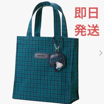 패밀리아 familiar 토트백 체크 그린 파랑 소