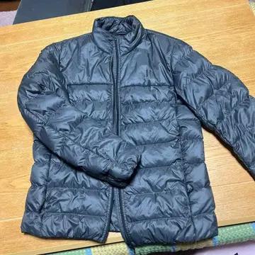 블랙 다운 자켓 스탠드 카라