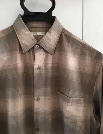 UNITED ARROWS 유나이티드 애로우즈 체크 무늬 긴팔 셔츠