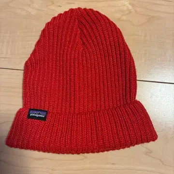 patagonia 빨간색 니트 모자