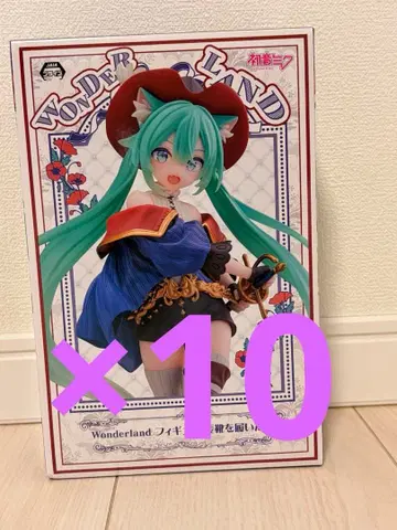 하츠네 미쿠 Wonderland 피규어 장화를 신은 고양이 x 10