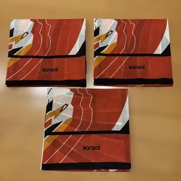 Kansai 야마모토 간사이 대형 스카프 대형 반다나 3개 세트