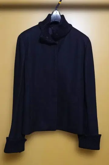 꼼사데모드 울 혼방 부드러운 니트 자켓 블랙