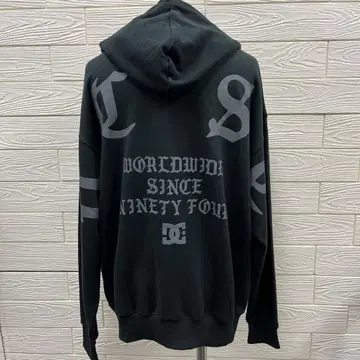[ 새상품 ] DC 블랙 후드티 백 프린트 남성용