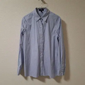 Theory 스트라이프 면 블라우스