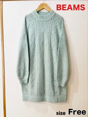 [ BEAMS ] 빔즈 루즈핏 니트 원피스로도 활용 가능