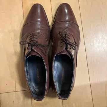 브라운 가죽 드레스 슈즈