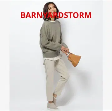 2회 착용 BARNYARDSTORM 더블 크로스 테이퍼드 팬츠 660