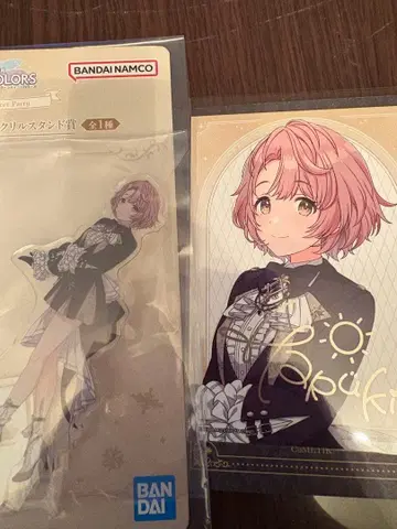 제일복권 아이돌마스터 샤이니 컬러즈 이쿠타 아크릴 스탠드&안내장