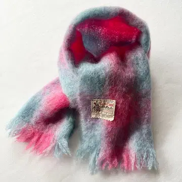 60s GLEN CREE 모헤어 머플러 스코틀랜드제 빈티지