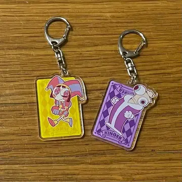 디지털 서커스 아크릴 키링 폼니 킹거 2세트
