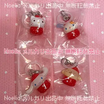 딸기 메지루시 액세서리 4점 세트