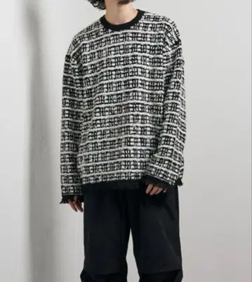 [ 미사용 ] Lui's(루이스) 24AW 트위드 니트