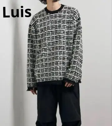 [ 미사용 ] Lui's(루이스) 24AW 트위드 니트