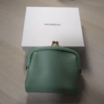 HASHIBAMI 민트 그린 가마구치 지갑