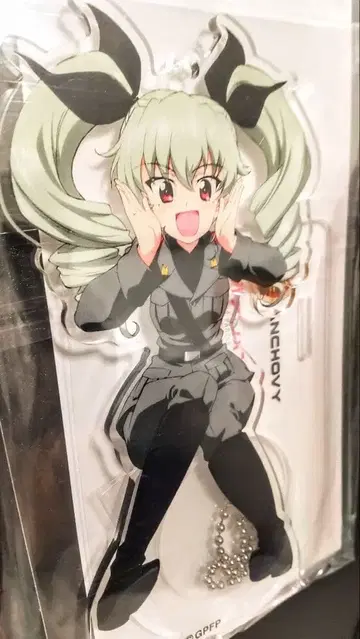 [ 미개봉 ] 걸즈 앤 판처 드링크 아크릴 스탠드 안초비 걸즈 앤 판처