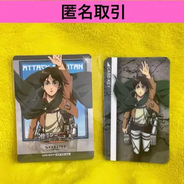 진격의 거인 가라오케 철인 콜라보 엘렌 룸키풍 카드 미니 포토 카드