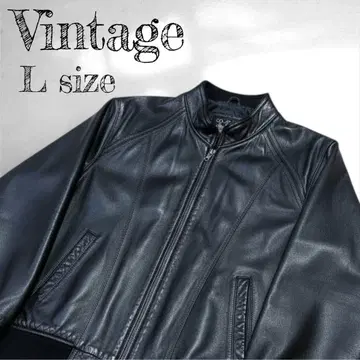[ 레어 ] 90's 싱글 라이더 자켓 가죽 자켓 L 소가죽