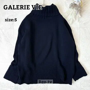[ GALERIE VIE ] 파인 울 터틀넥 풀오버 니트