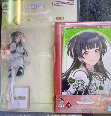 제일복권 아이돌마스터 샤이니 컬러즈 유코 아크릴 스탠드 & 안내장